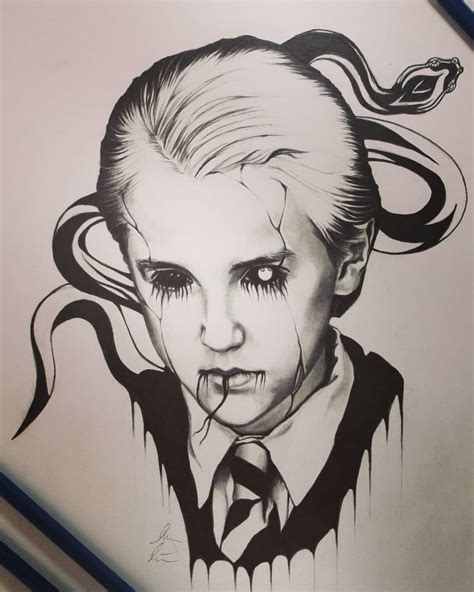 Draco Malfoy Drawing I Did Last Year Made With Graphite And Charcoal