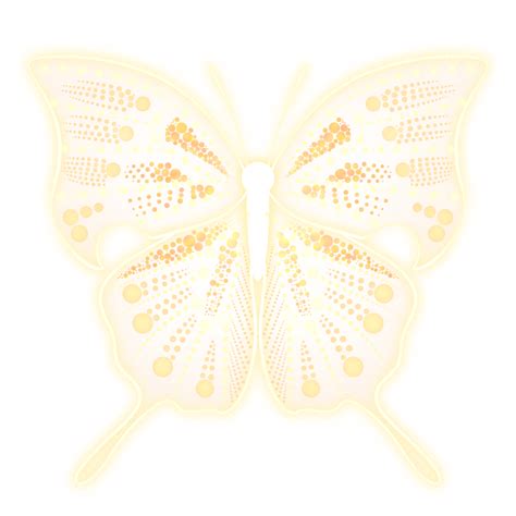 Light Effect Butterfly White Transparent Light Effect Butterfly