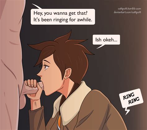 Tracer Blowjob Comic By Cattpott Hentai Foundry