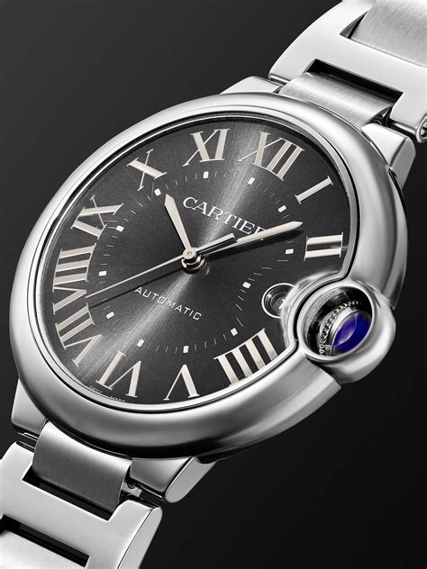 Grau Ballon Bleu De Cartier Automatic 40 Mm Uhr Aus Edelstahl Ref Nr