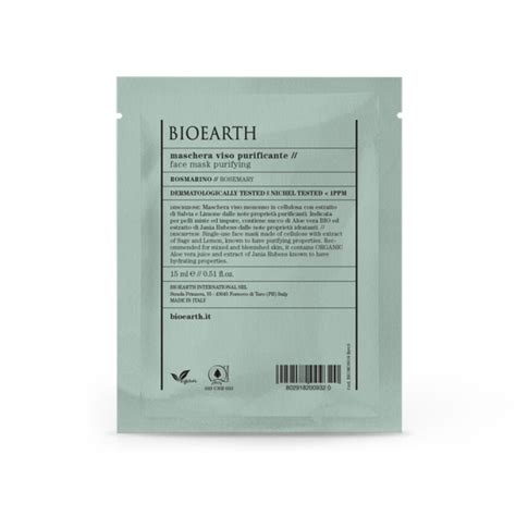 Maschera Viso Purificante BioEarth Farmacia Loreto