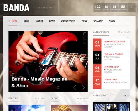 Best Wordpress Themes For Bands Musicians Laptrinhx