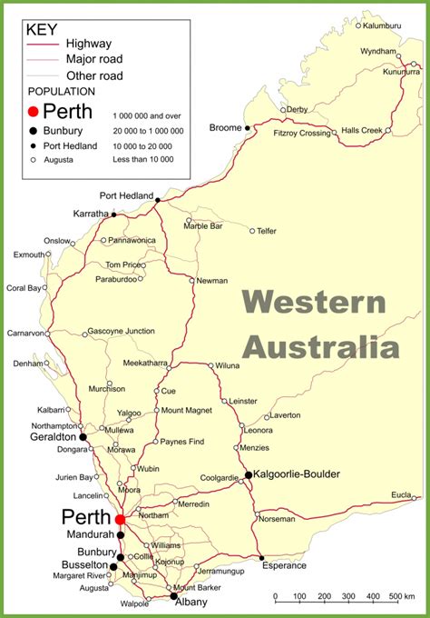 Western Australia Map | Map Of Western Australia - Maps Of World pertaining to Printable Map Of ...