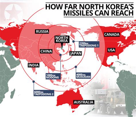 North Korea Fires Ballistic Missile As Map Shows Cities At Nuke Risk