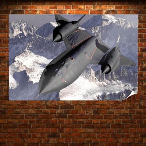 Lockheed Sr 71 Blackbird Art Poster Print 36x24 inch