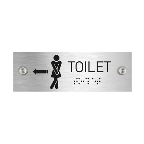 Women Toilet Signs Stainless Steel Sign With Braille Bsign