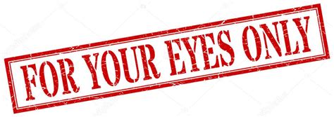 For Your Eyes Only Vector Art Stock Images Depositphotos