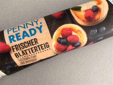 Penny Ready Frischer Blätterteig Kalorien Neue Produkte Fddb