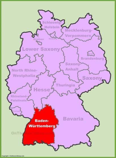 Baden-Württemberg Maps | Germany | Maps of Baden-Württemberg