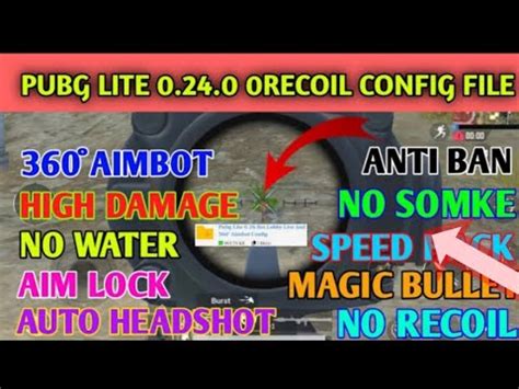 Pubg Mobile Lite New Update No Recoil Ultra High Damage Config