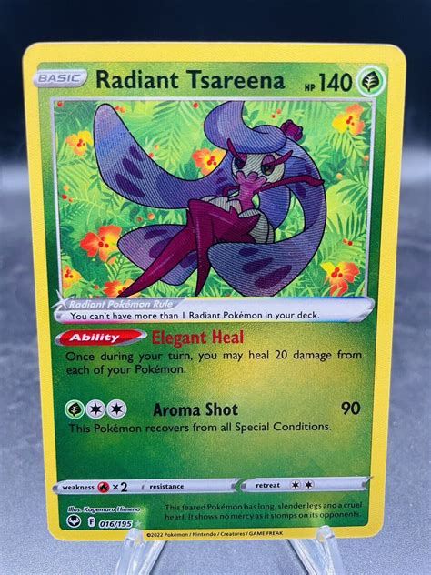 Pokemon Radiant Tsareena 016 195 Silver Tempest Ultra Rare Holo NM EBay