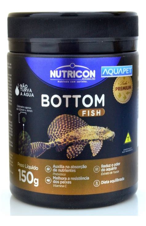 Ração Bottom Fish 150g Nutricon Para Peixe De Fundo MercadoLivre