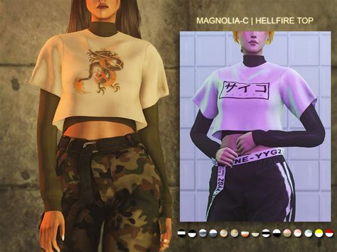 The Sims Resource Magnolia C Hellfire Top