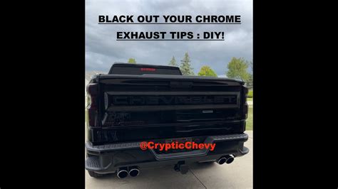 Blacked Out Exhaust Tips Diy Goodbye To The Last Bit Of Chrome On