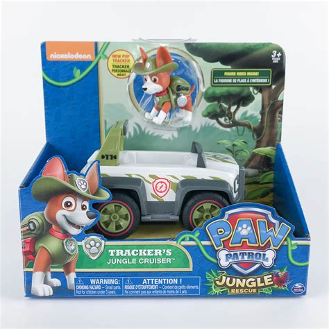 Paw Patrol Trackers Jungle Cruiser Vehicle And Tracker Figure Set Jungle Rescue Blamm