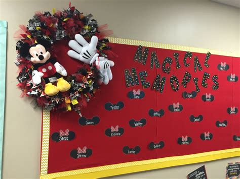 My Disney Bulletin Board For The Beginning Of The Year Disney Bulletin Boards Bulletin