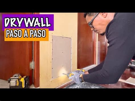 Hacer reparación a paneles de yeso en pared de casa YouTube