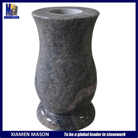 Himalaya Blue Sre Granite Vases For Cemetery Monuments Granite