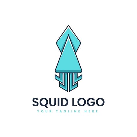 Premium Vector Squid Simple Mascot Logo