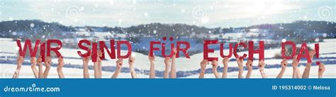 hands holding wir sind fuer euch da means      winter
