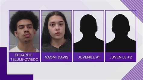 2 Adults 2 Juveniles Charged In Connection With Multiple Vehicle