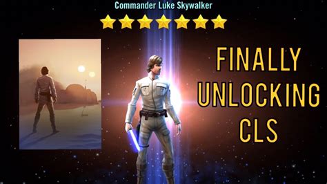 Finally Unlocking Commander Luke Skywalker SWGoH F2P YouTube