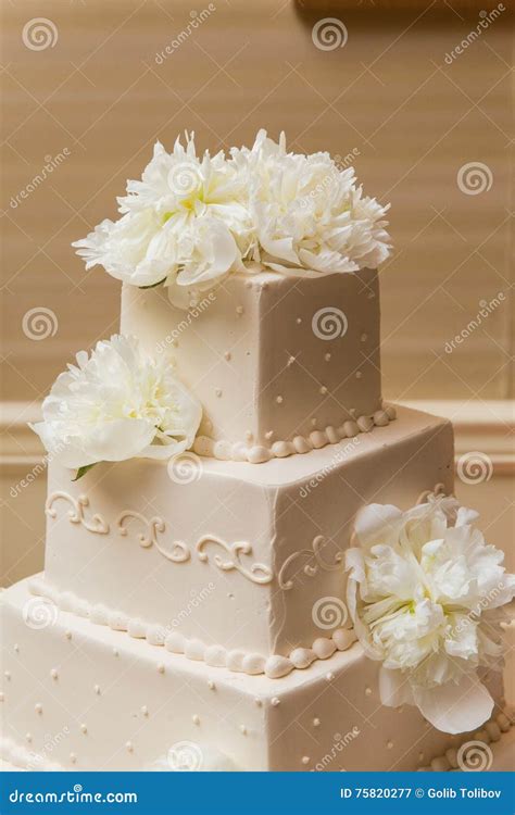 Beautiful Wedding Cake Stock Image Image Of Nature Delicious 75820277