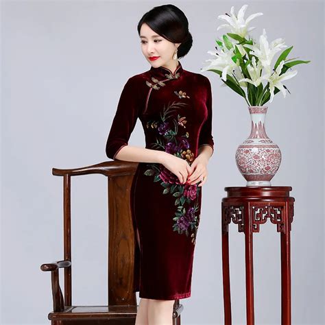 Qipao Dress 2017 Cheongsams Chinese Wedding Traditional Dresses