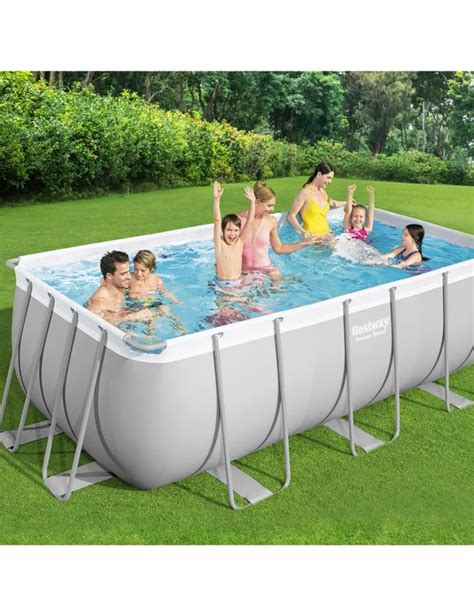 Bestway Swimming Pool Rectangular Above Ground Pools Filter Pump With ...