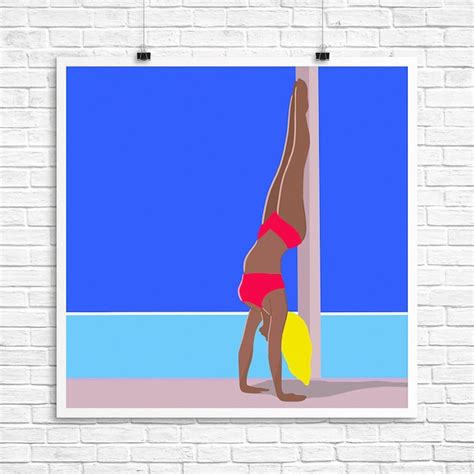 Nude Handstand Etsy