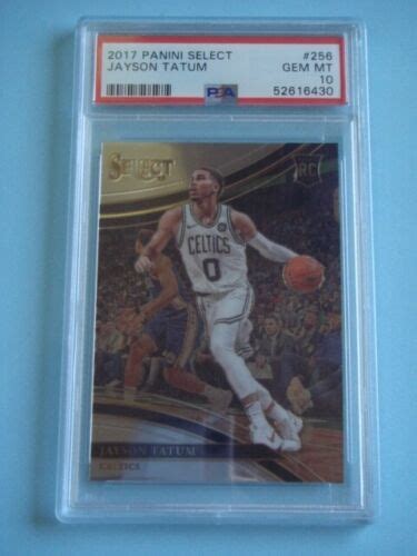 2017 Panini Select Jayson Tatum Courtside SP RC 256 PSA 10 CELTICS EBay