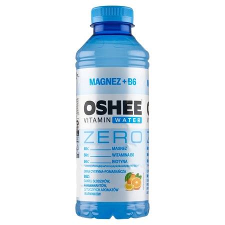 Oshee Vitamin Water Zero Napój niegazowany o smaku cytryny pomarańczy