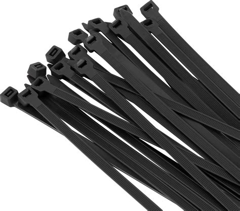 XINGO Black Cable Ties Heavy Duty 100 Pack 650mm X 7 6mm 120 Lbs