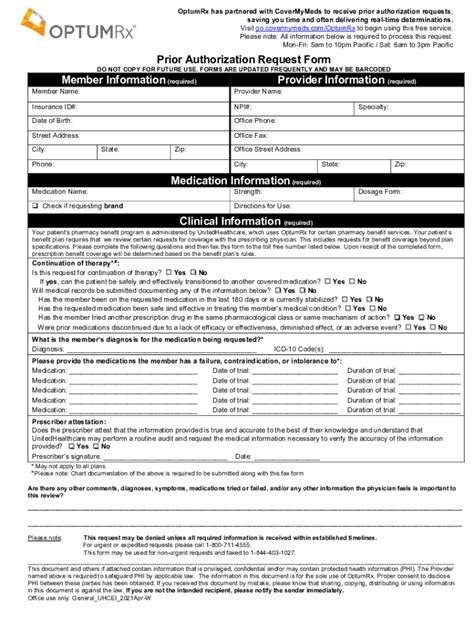 2021 Form Optumrx Medication Prior Authorization Request Fill Online