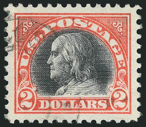 Price Of Us Stamps Scott Catalog 523 Us 2 00 1918 Franklin Perf 11