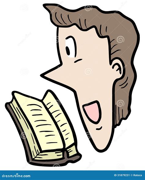 cartoon read stock vector illustration  language reading