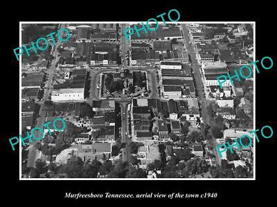 OLD 8x6 HISTORIC PHOTO MURFREESBORO TENNESSEE AERIAL VIEW OF THE TOWN ...