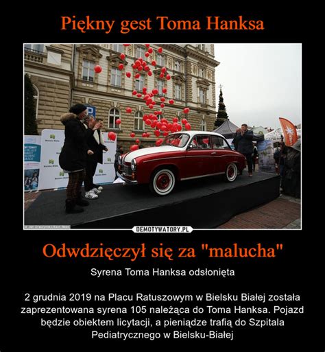 Piękny gest Toma Hanksa Odwdzięczył się za malucha Demotywatory pl