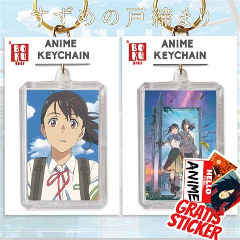 Jual TERBARU Gantungan Kunci Murah Anime Suzume No Tojimari Keychain