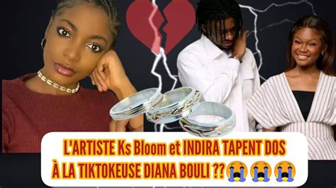 L artiste Ks Bloom et INDIRA TAPENT DOS à la tiktokeuse Diana Bouli