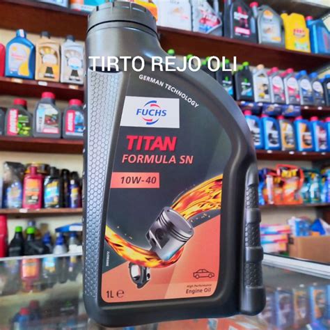 Jual OLI FUCHS TITAN FORMULA 10W 40 API SN CF 1L Shopee Indonesia