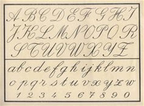 Vintage cursive alphabet~Unfortunately, Children do Not Learn this in ...