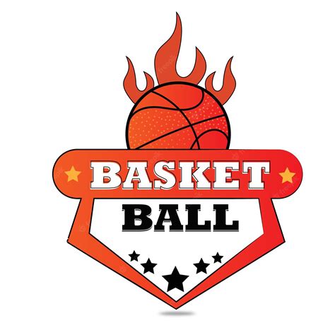 Premium Vector Basketball Tournament Emblem Template With Basketball