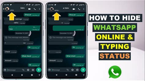 New Amazing Trick How To Hide Whatsapp Online Typing Status Even If