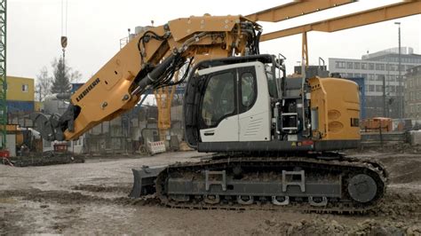 Liebherr The R 950 Tunnel Crawler Excavator YouTube