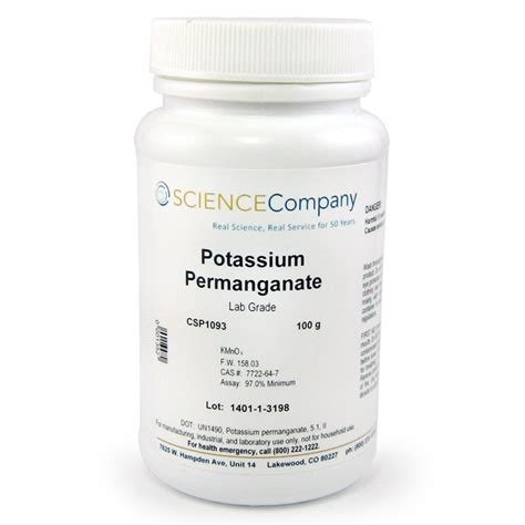 Lab Grade Potassium Permanganate Kmno4 100g For Sale Buy From The Science Company