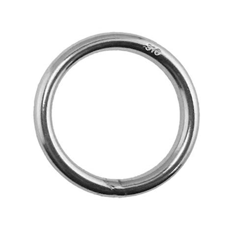 Stainless Steel 316 Round Ring Welded 5 16 X 1 5 8 8mm X 40mm Marine Grade