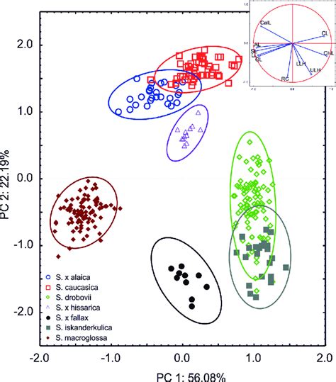 Biplot Of Principal Component Analysis Pca Performed On 10