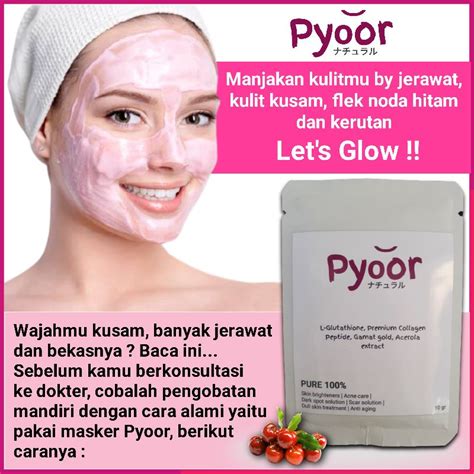 Jual Masker Wajah Bubuk Organik Plus Collagen Masker Mencerahkan