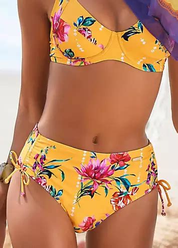 Sunseeker Modern Floral Print Bikini Bottoms Freemans